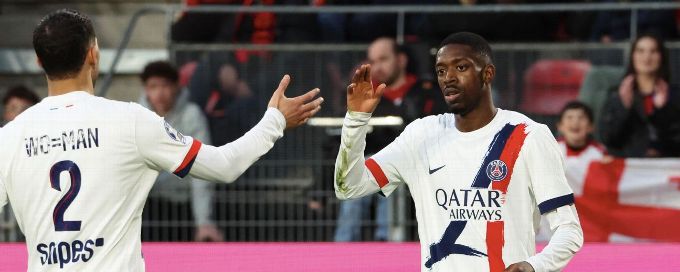 PSG increase lead at the top with 4-1 win at Rennes