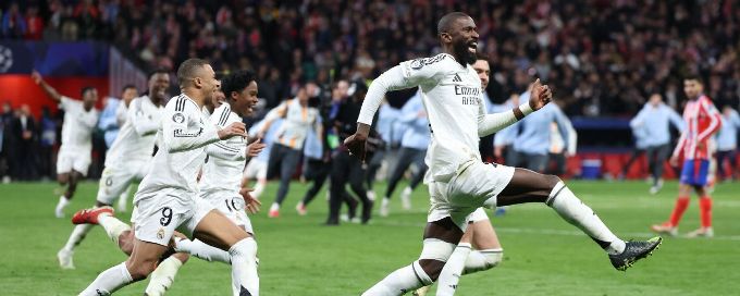 Champions League as it happened: Madrid overcome Atleti on penalties