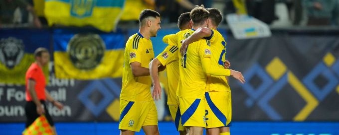 Ukraine shock Belgium in Nations League first-leg playoff