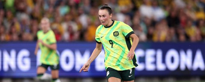 Sam Kerr in the stands as Matildas earn crucial win