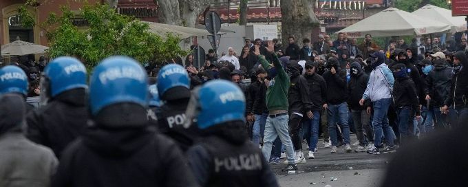Rome derby clashes likened to 'urban warfare' by city's mayor
