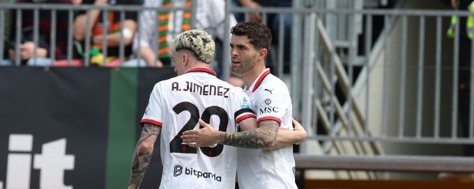 Christian Pulisic, Santiago Gimenez earn AC Milan win over Venezia