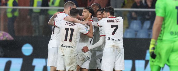 AC Milan's European hopes fading despite rally over Genoa