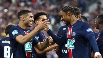 PSG treble hopes alive after French Cup final rout of Reims