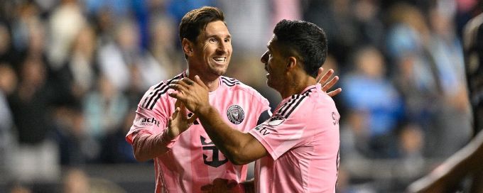 Lionel Messi joins Luis Suárez to launch team in Uruguay
