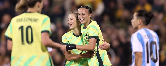 Ambitious Matildas make their mark with Montemurro watching on