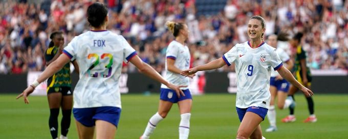 Sentnor scores brace as United States cruises past Jamaica