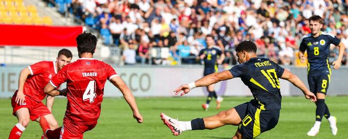 Che Adams nets hat trick as Scotland rout Liechtenstein