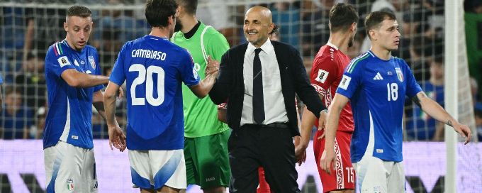 Italy give sacked Spalletti winning sendoff against Moldova