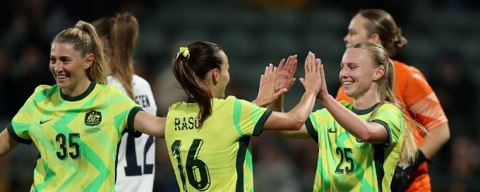 Matildas' Montemurro era begins with patchy win