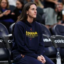 Fever's Caitlin Clark (back) probable to face Valkyries