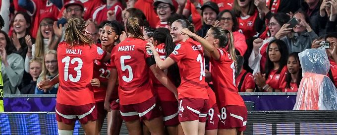 Switzerland beat Iceland to keep knockout hopes alive at Euros