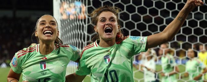 Euro 2025: 'Proud' Italy hail milestone win to make semifinals