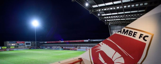 Morecambe suspended from National League due to financial issues