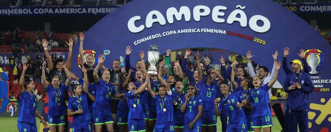 Marta helps Brazil win thrilling Copa America vs. Colombia