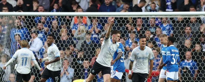 Club Brugge batter Rangers in UCL playoff first leg