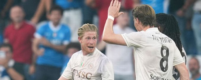 De Bruyne scores on Serie A debut as Napoli win opener