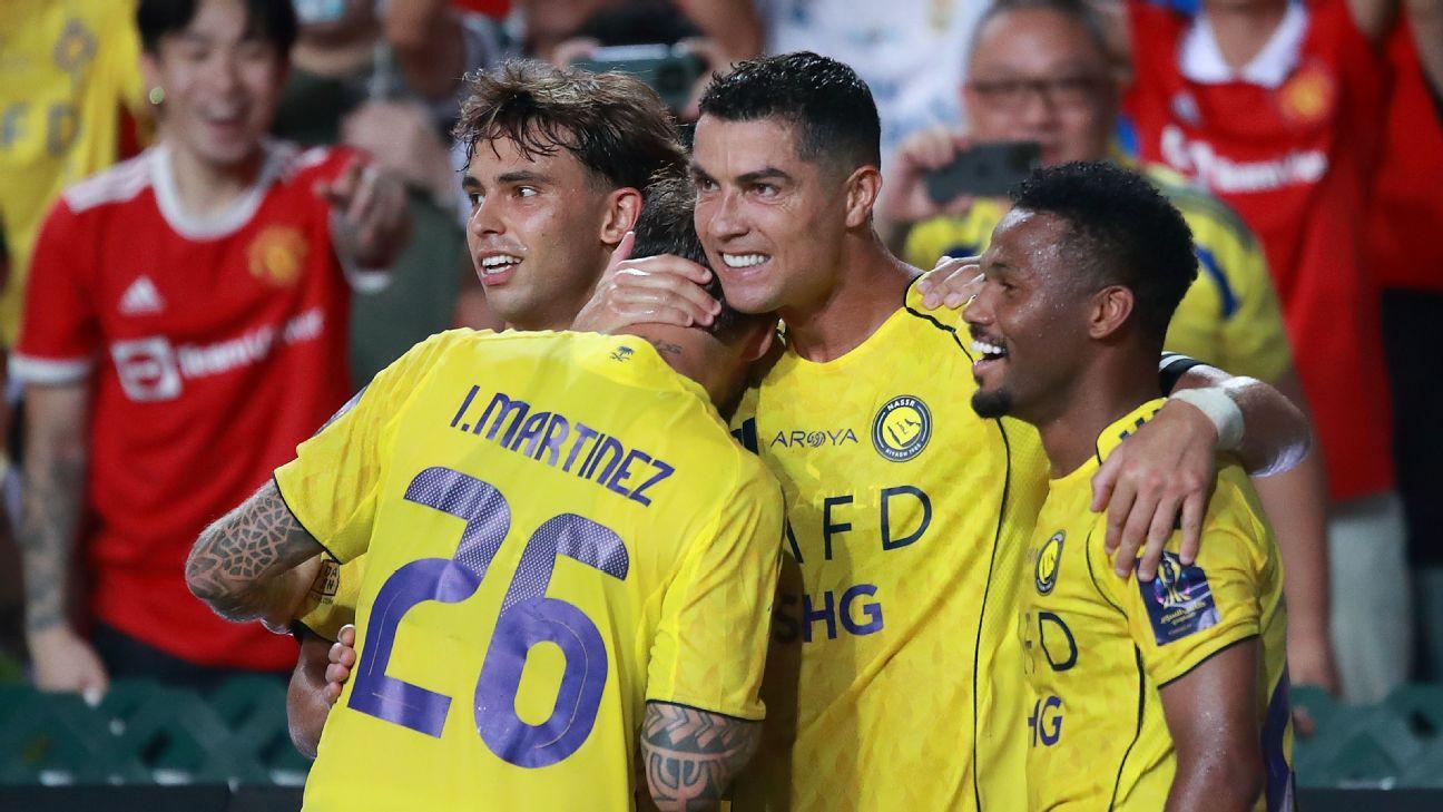 Cristiano Ronaldo and João Félix both scored in Al Nassr's win over Al Taawoun.