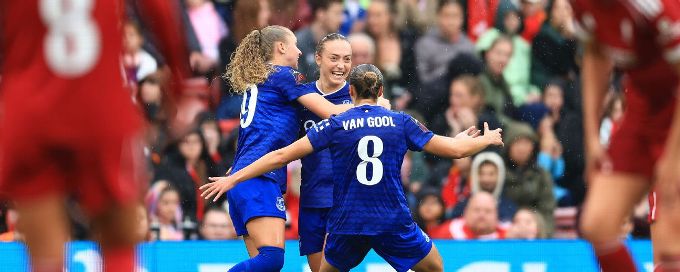 Everton beat Liverpool at Anfield to maintain WSL derby dominance