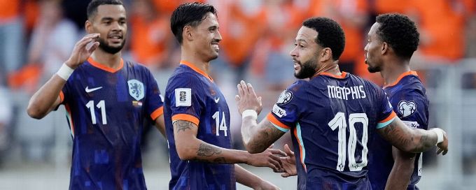 Memphis Depay becomes Netherlands' record scorer in Lithuania win