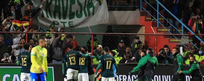 Bolivia stun Brazil to secure WC playoff spot
