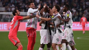 Thuram brothers both score as Juve win wild derby with Inter