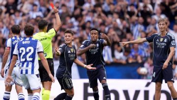 Real Madrid's Dean Huijsen wrongfully shown red card - officials