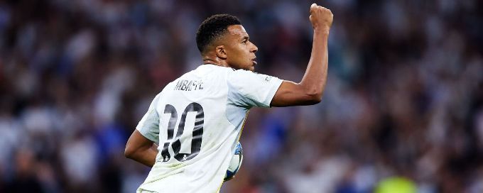 Mbappé fires Madrid past Marseille after Weah opener