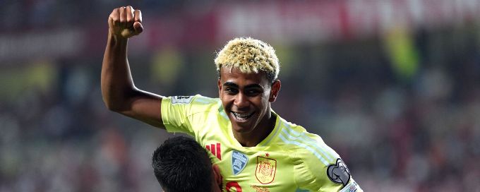 Spain top FIFA men's rankings for first time since 2014