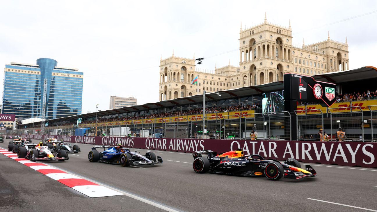 The Azerbaijan Grand Prix is taking place on a Saturday this year.