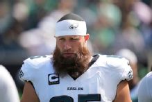 Eagles star RT Lane Johnson remains out vs. 49ers