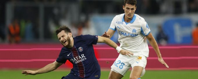 Marseille stun PSG, end champion's perfect Ligue 1 start