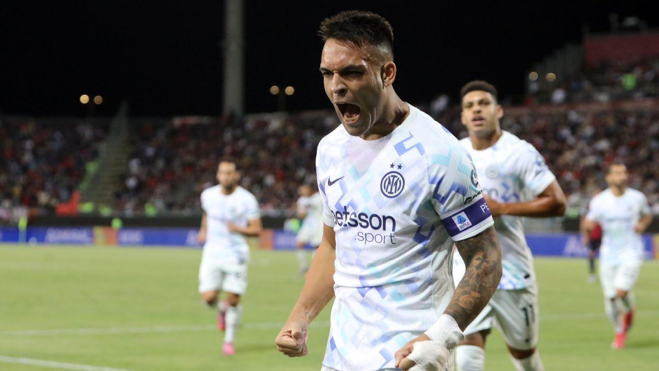Lautaro Martínez looked back to his best with a goal in Inter Milan's win over Cagliari.
