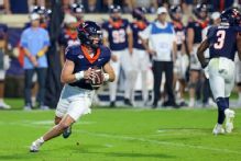 Virginia's Chandler Morris leaves early vs. Wake after hard hit