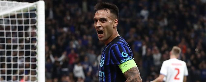 Lautaro double helps Inter Milan cruise past Slavia Prague
