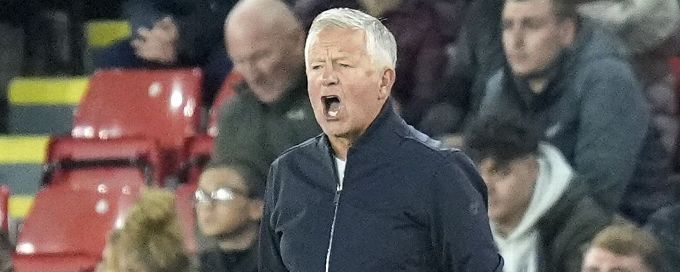 Sheffield United's Wilder sent off for booting ball into stands