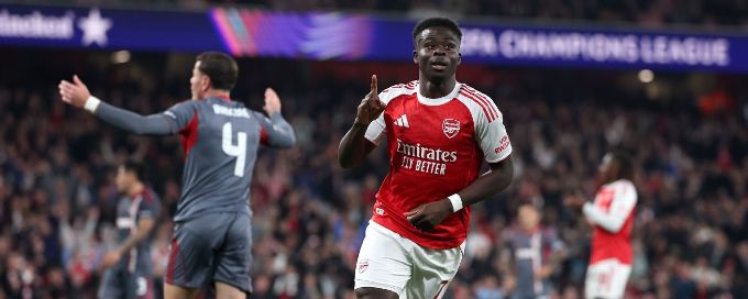 Bukayo Saka, Gabriel Martinelli score as Arsenal beat Olympiacos