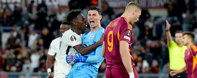 Lille keeper saves 3 Roma penalties in wild Europa League sequence