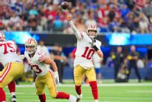 Niners' Jones to start again in Purdy's place; Pearsall out