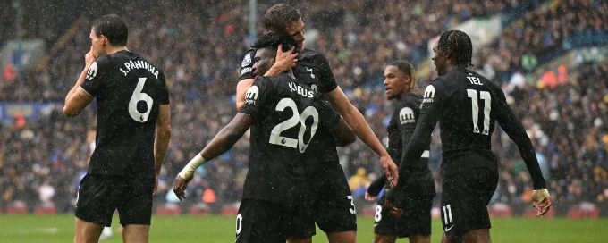Kudus' first Tottenham goal gives Frank's side win at Leeds
