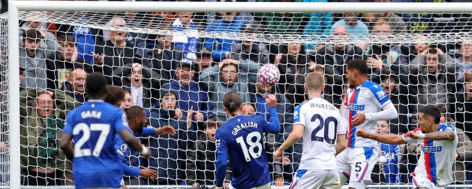 Late Grealish goal ends Palace's 19-game unbeaten run