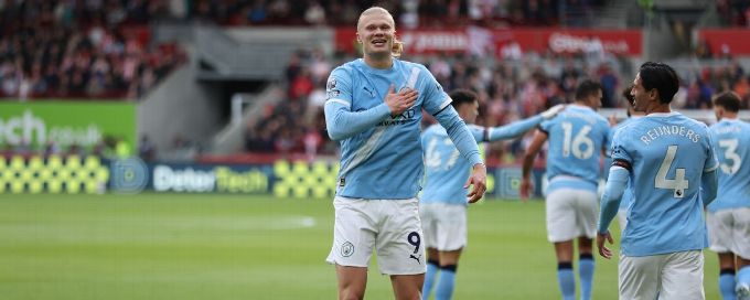Haaland maintains scoring form as Man City beat Brentford