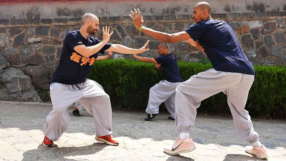 Victor Wembanyama meditating at Shaolin temple