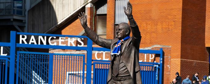 Rangers condemn 'shameful' fire attack on Walter Smith statue