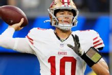 49ers' Mac Jones to start for injured Brock Purdy; George Kittle back