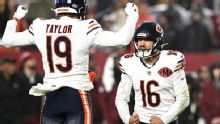 Bears' Jake Moody connects on late field goal to beat Commanders