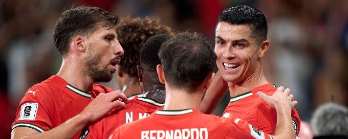 Cristiano Ronaldo scores 2, becomes all-time scorer in WCQ
