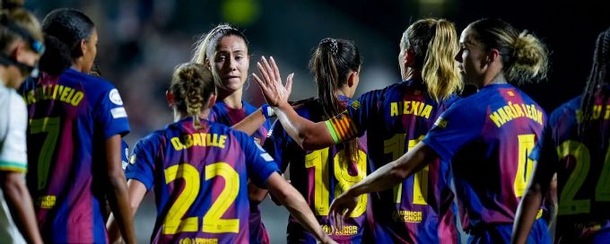 Women's Champions League: Barcelona thrash Roma to stay perfect
