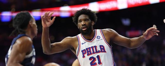 76ers' Joel Embiid (left knee) plays in preseason finale