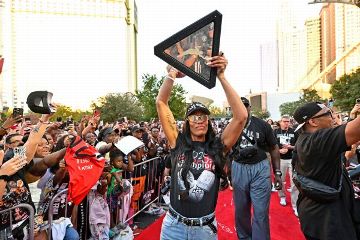 Las Vegas Aces celebrate WNBA title with parade down famed Strip